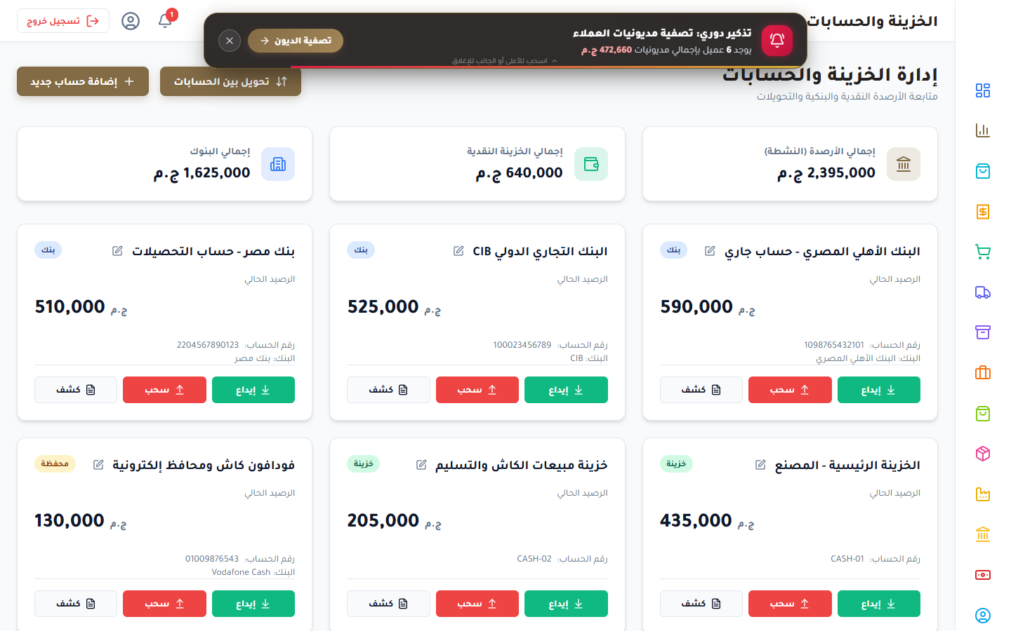 Treasury Accounts